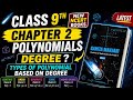 Polynomials Class 9 Chapter 2 | Degree kya hota hai? Type of polynomial Based On Degree! 