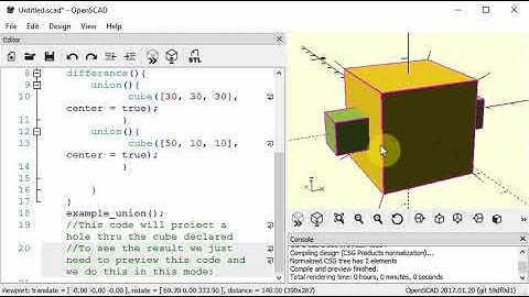 OpenSCAD tutorial: Union