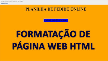 Planilhas Google - Página de Tela Web para os Formulários Apps Script - Aula 40