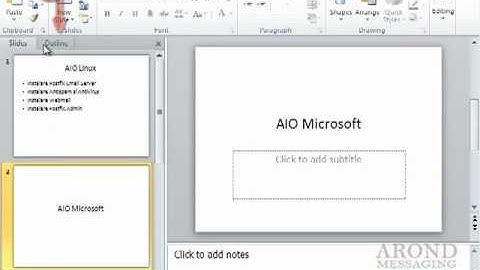 Using PowerPoint 2010 - Edit Outline Content