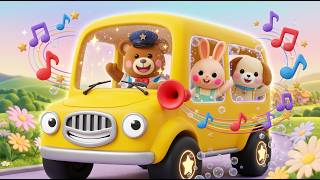 The Wheel on the Bus Gentle Yellow Bus Song for Toddlers 🚌 3D Kids Nursery Rhymes Song screenshot 4