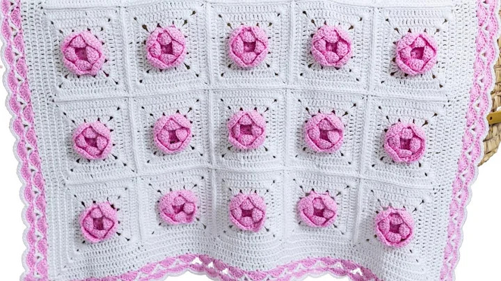 Crochet Rose Baby Blanket Pattern (PART 1 of this ...