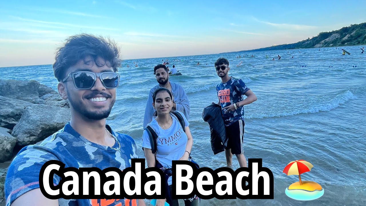 Visiting Beach in Canada 🇨🇦full fun vlog👍|| Bluffer's Beach 🏖 || 