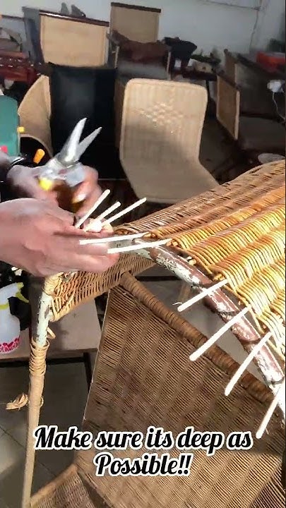 Diy rattan furniture repairs and fixture.Part 2:This offers an answer ...