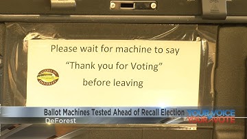 Ballot machines tested ahead of election