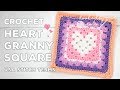 Crochet Heart Granny Square 💕 | Unicorn Dreams Blanket CAL | Crochet Square Tutorial