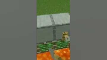 lava bridge minecrft red stone build #minecraft #shorts