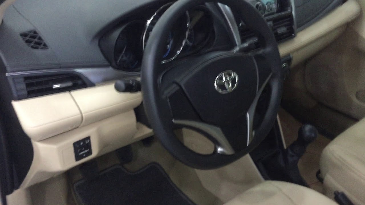 Toyota Vios số sàn màu vàng cát, động cơ E bản đủ, có DVD camera lùi ...