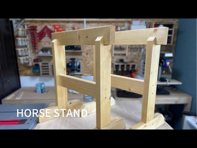 仮置きに便利!】馬•作業台//horse stand - YouTube 仮置きに便利!】馬•作業台//horse stand - YouTube