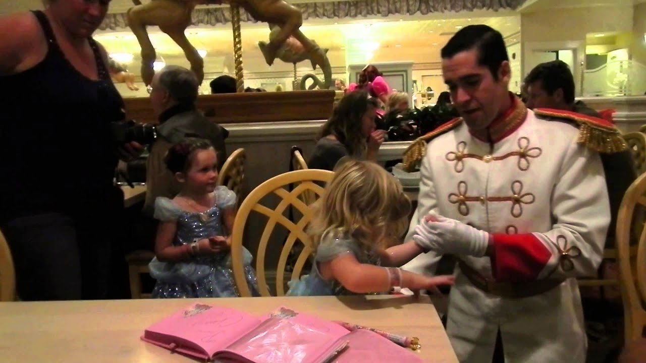 ashlynn and kennedy meeting Prince Charming at Disney