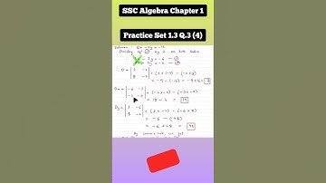 Practice Set 1.3 Q.3 (4) I Linear Equations in two variables SSC Algebra | 2025 - 2026  #shorts