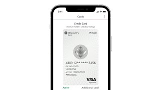 How to set up your Discovery Bank virtual card - iOS screenshot 4
