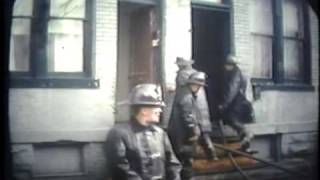Vintage footage - Pittsburgh rowhouse fire