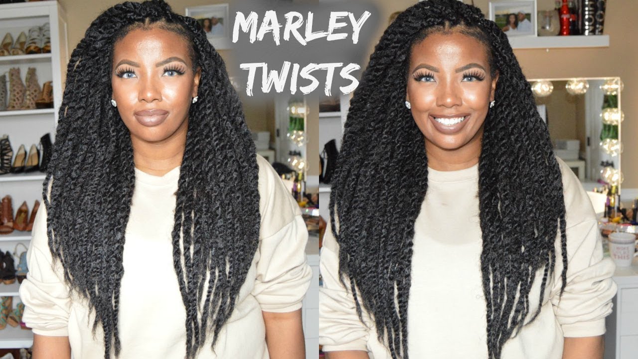 Marley Twists Tutorial Waistlength Twists Protective Styling Diy