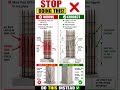 “This Small Mistake Can Collapse Column 😳 | Civil Engineering” #civilengineering