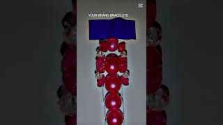 Beads Jewelry making| Dark pink and shaking Bracelet Beaded Tutorial 💗
