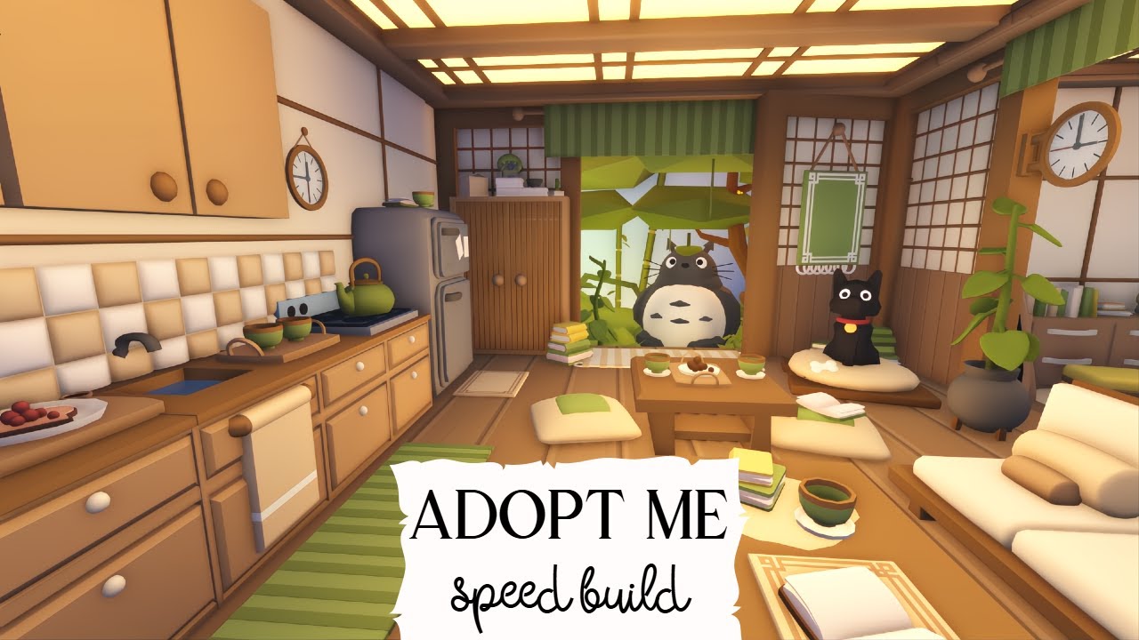 Ghibli Totoro Themed House Speed Build 🎈 Roblox Adopt Me!