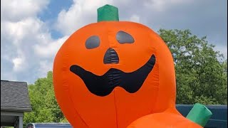 Gemmy 2002 8ft inflatable pumpkin stack