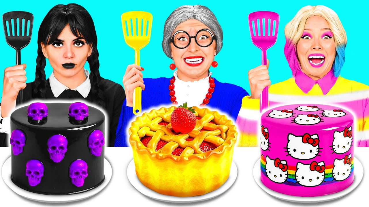 Wednesday बनाम दादी कुकिंग चैलेंज | अद्भुत रसोई युक्तियाँ DaGaDa Challenge