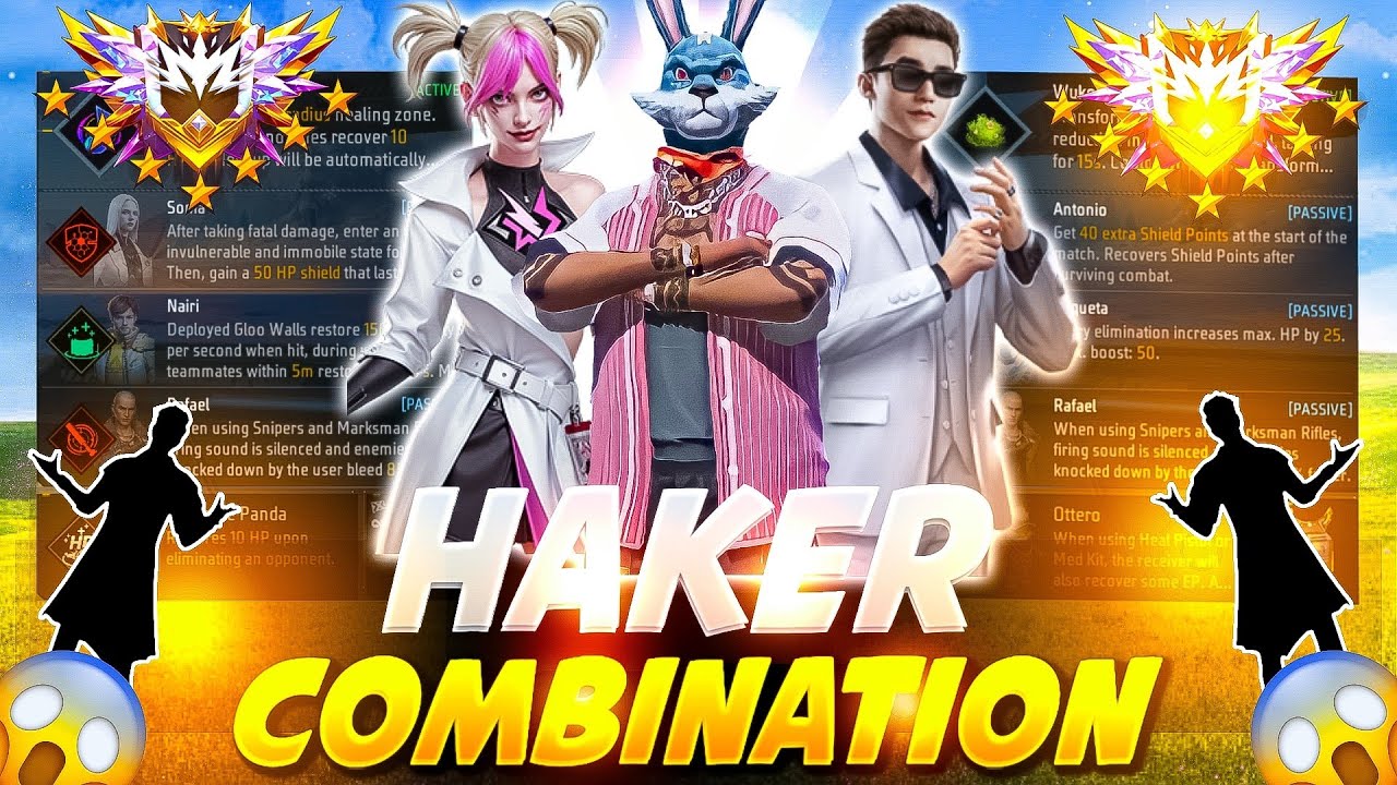 ( AFTER UPDATE ) NEW BR ✅ | br rank best character combination | best character skill for br rank 