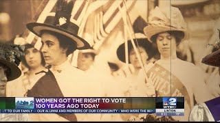 Tuesday marks 100 years since ratification of the 19th Amendment