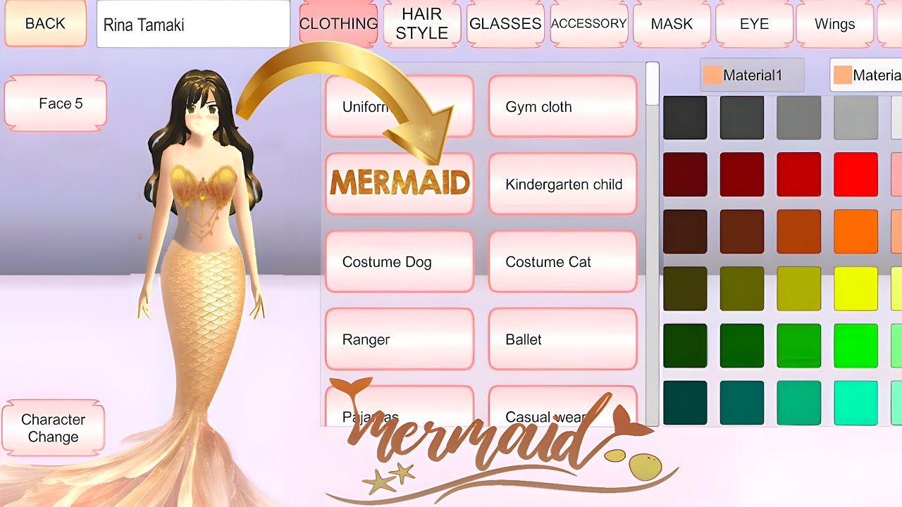 HOW TO GET NEW STYLE MERMAID🧜|| SAKURA SCHOOL SIMULATOR🐠|| NEW TUTORIAL VIDEO🌊🌸