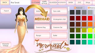 HOW TO GET NEW STYLE MERMAID🧜|| SAKURA SCHOOL SIMULATOR🐠|| NEW TUTORIAL VIDEO🌊🌸 screenshot 3