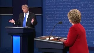 PRESIDENTIAL DEBATE: Trump And Clinton Clash Over Jobs