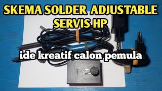 SOLDER PENGATURAN SERVIS HP || ide kreatif dari barang bekas