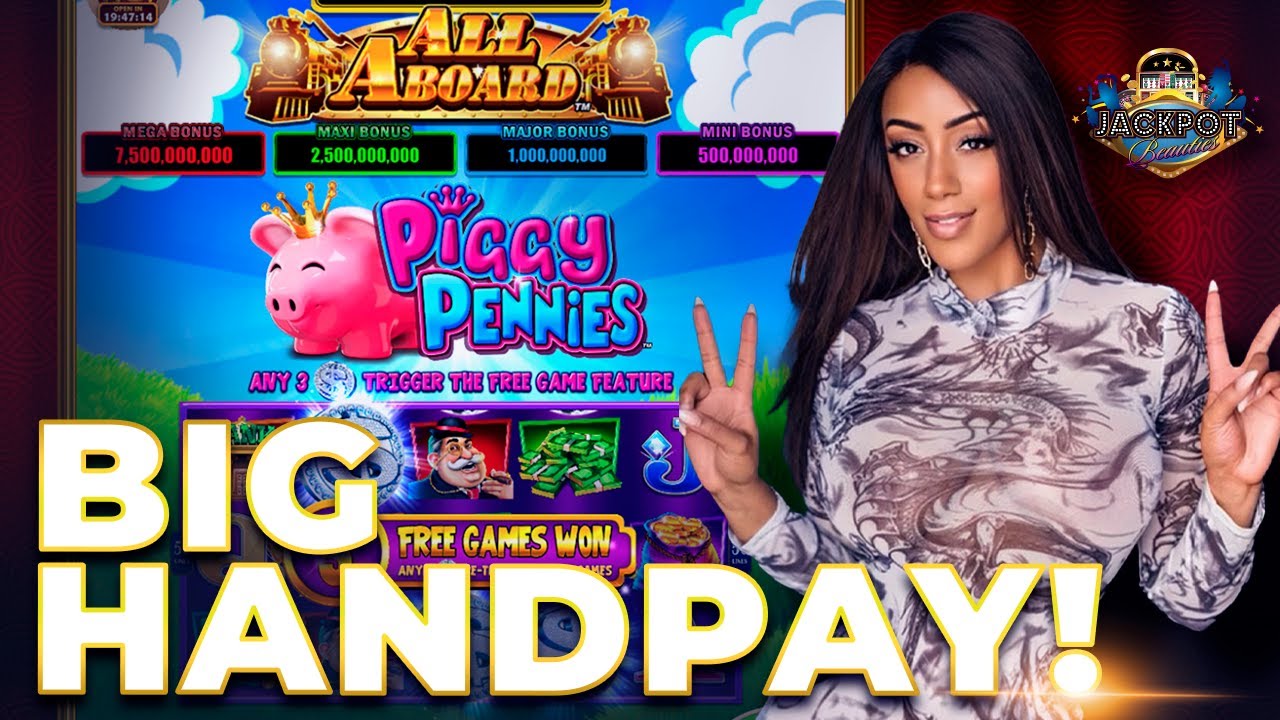 ALL Aboard Piggy Pennies Slot Machine! Jackpot Handpay 🎰 High Limit Slots at $25 a spin!