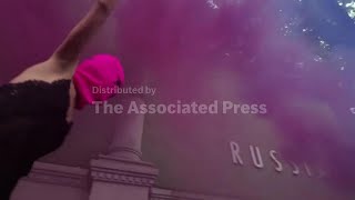 Protest groups block access to Russian pavilion at Venice Biennale