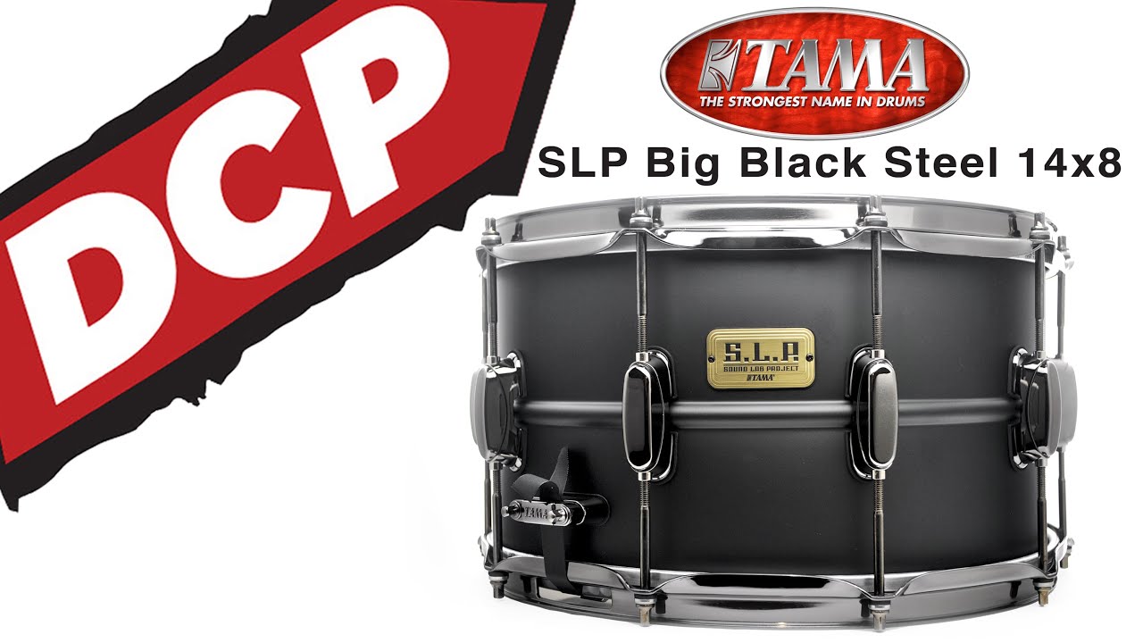 Обзор DCP: большой малый барабан Tama серии SLP из черной стали 14x8