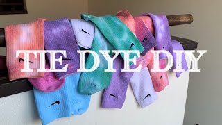 [DIY] Tie dye socks thrift Tutorial NIKEの靴下 タイダイ染めしよ -海外ファッション-靴下編