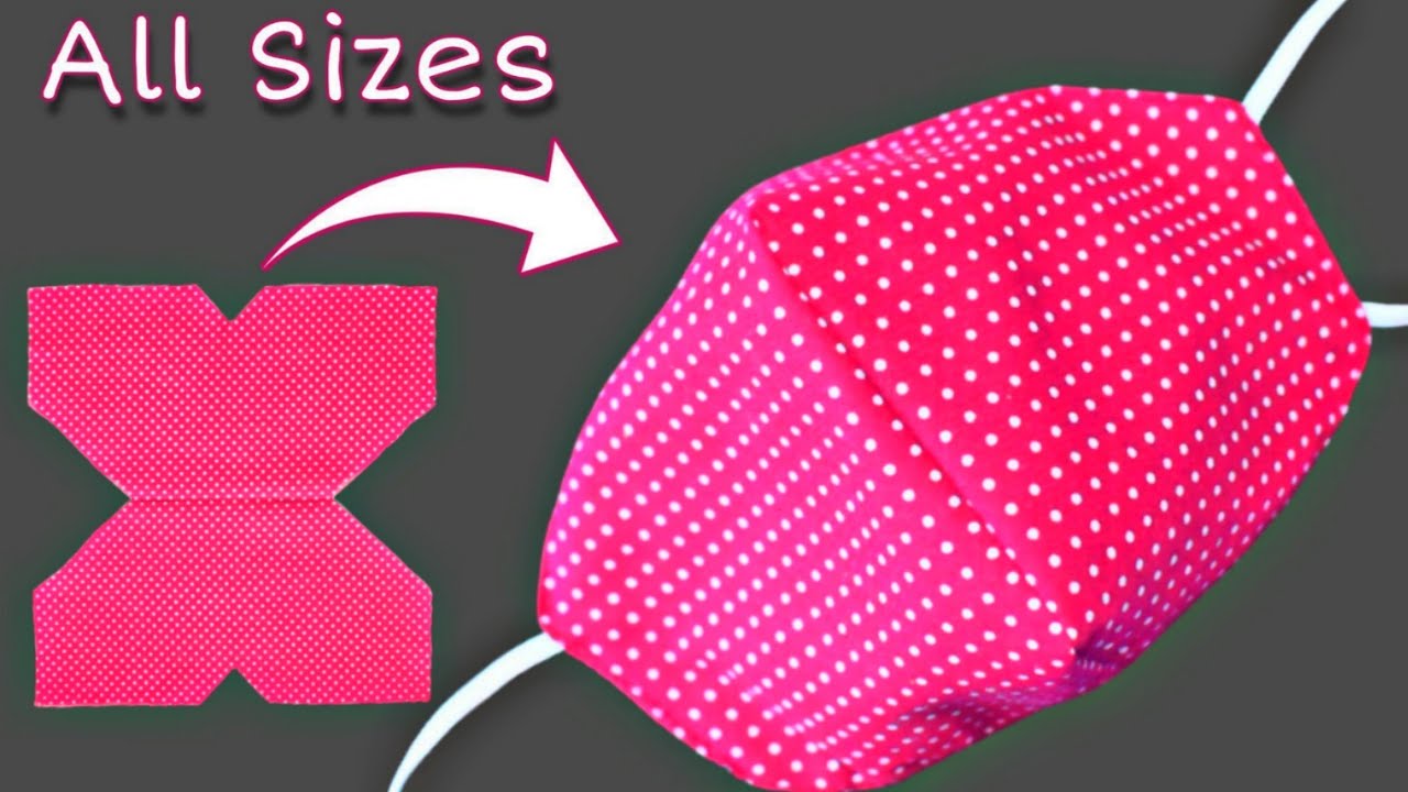(Easy & Fast New Style Mask)Make Fabric Face Mask - Face Mask Sewing