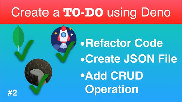 Create To Do List App using Deno, Oak, MongoDB and View Engine - Part-2 : Create CRUD Operation