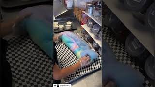Exclusive An Amazing Cotton Candy Ice Cream Burrito from Las Vegas! #icecream Details