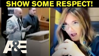 Judge Rebukes Man for Verbally Abusing Probation Officer | Court Cam | A&E