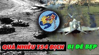 518th Squadron of the Republic of Vietnam Air Force shot down a Viet Cong T54 tank in Quang Tri 1972