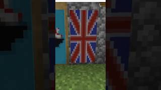 British flag tutorial Minecraft #minecraft #minecraftshorts #diy