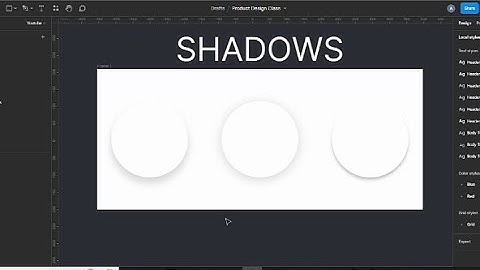 How to save Shadows in Figma