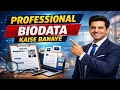 🔥🔥Professional biodata kaise banaye | How to make biodata in computer | biodata banana seekhe