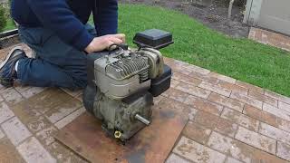 5 hp Briggs & Stratton mini bike engine first start in 3 years