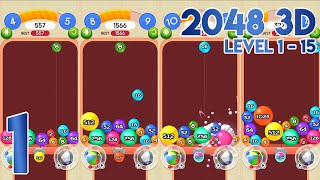 2048 3D Level 1 to 15 First Impressions - Gameplay Walkthrough screenshot 1