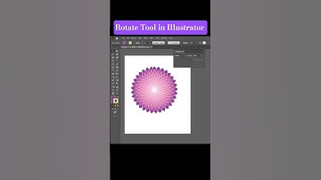 Adobe Illustrator 2025 Tips - How to Use Rotate Tool in Illustrator #shorts #illustratortutorial