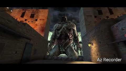 I defeated the first boss in dead trigger 2 #my first video #dead trigger 2 