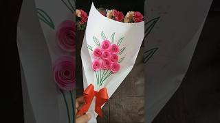 DIY paper flower bouquet #DIYflowerboquet #PaperRoses #HandmadewithLove #papercraft