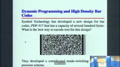 CSE373 2012 - Lecture 22 - Applications of Dynamic Programming