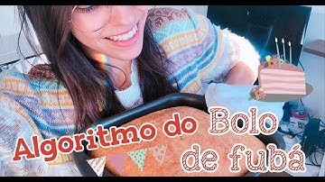 O QUE É UM ALGORITMO? | Exemplificando com receita de bolo