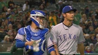 Darvish fans six over six frames