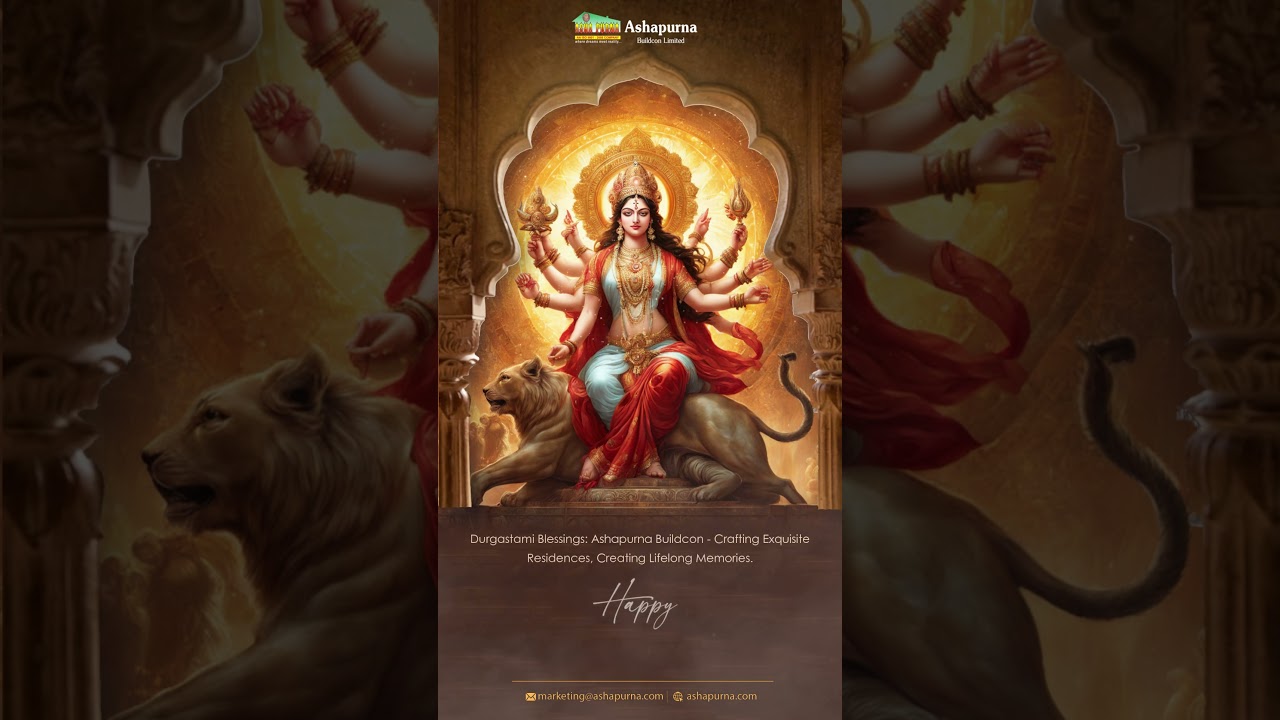 Warm Durga Ashtami wishes! May Your real estate dreams come true with lots of happiness and success